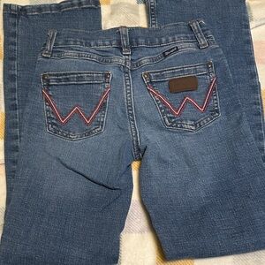 Wrangler Kids Blue Jeans with Red Stitching